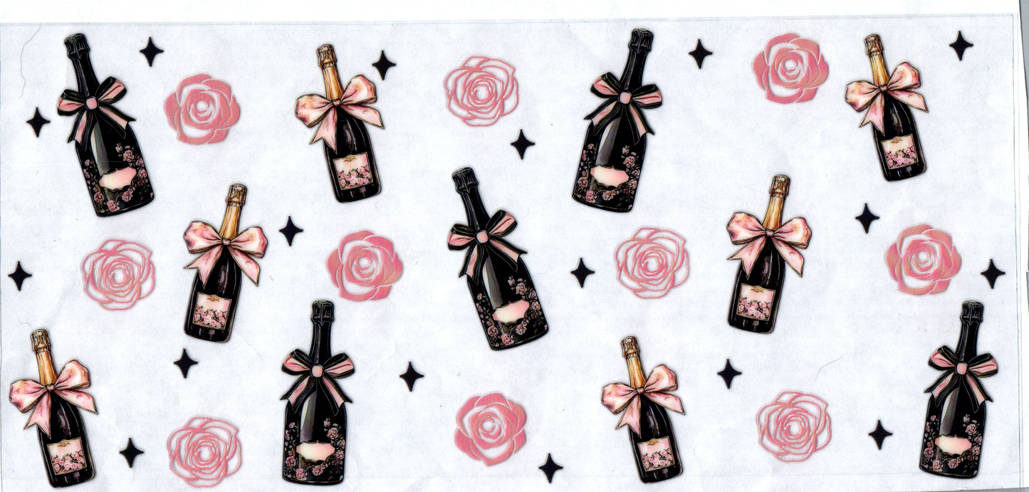 16 oz Champaign Bottles Black Alcohol 14