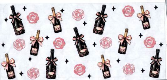 16 oz Champaign Bottles Black Alcohol 14