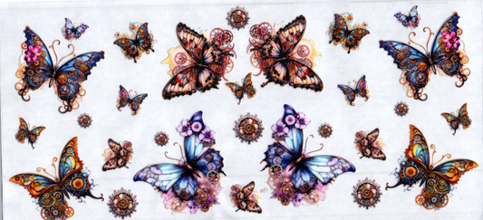 16oz Butterflies & Gears Steampunk 14