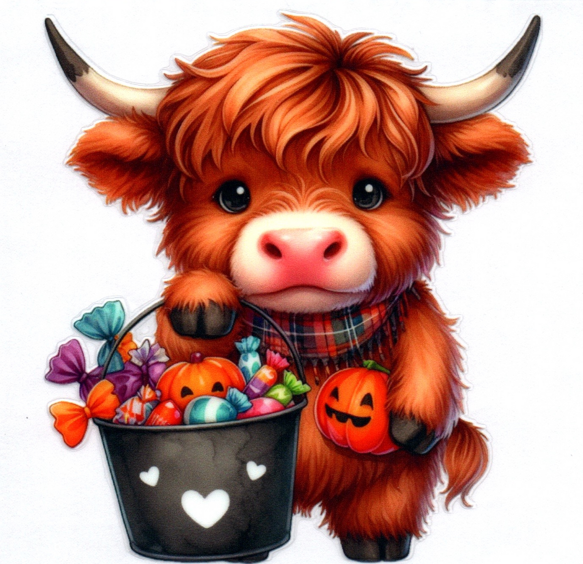 Cow Trick or Treating Misc. Single Decal 14