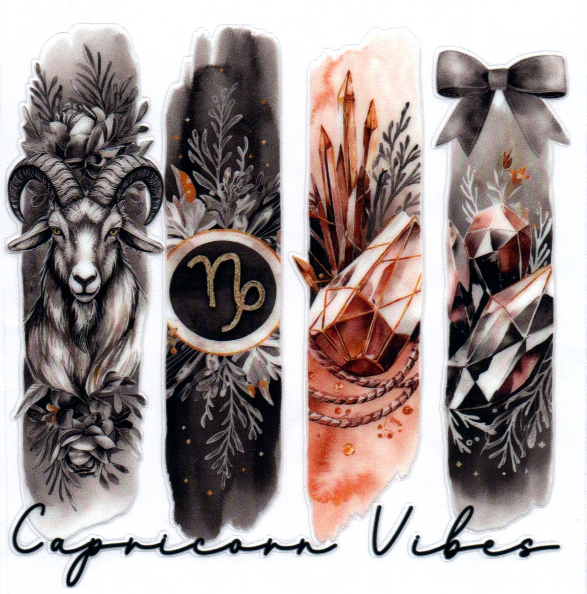 Capricorn Brush strokes Zodiac Single Decal 14