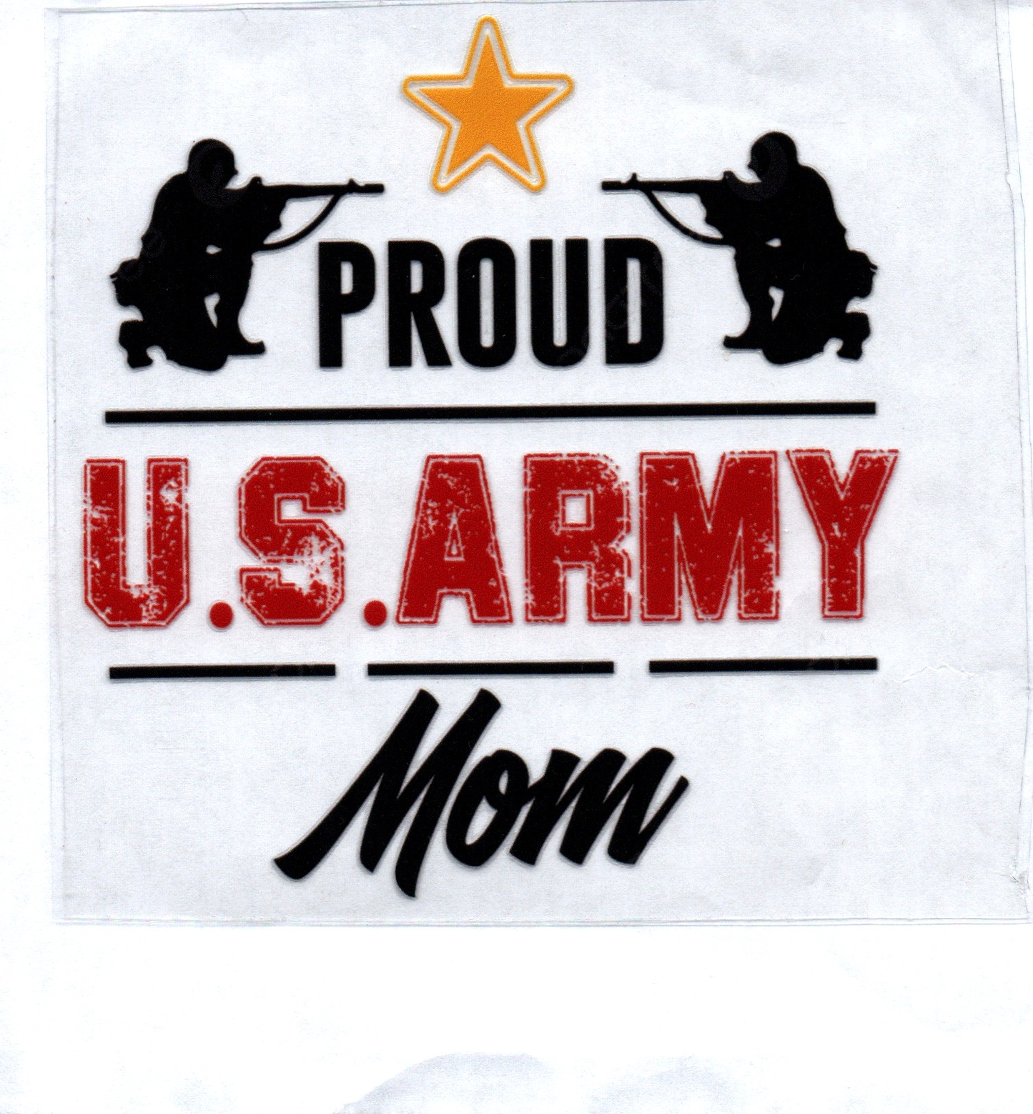 Proud US Army Mom Decal