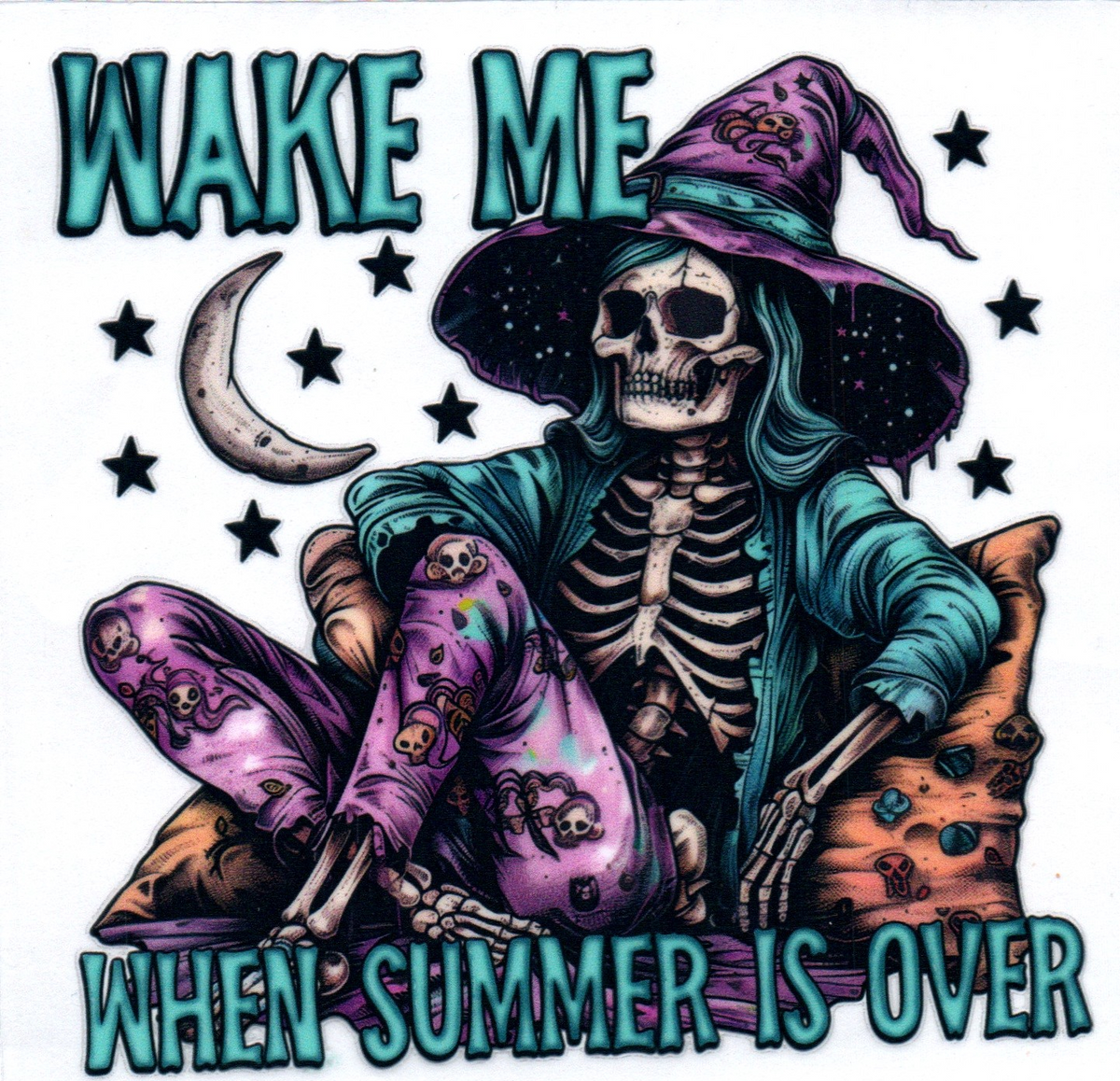 Skelton Wake me when summer is over Single Decal 14
