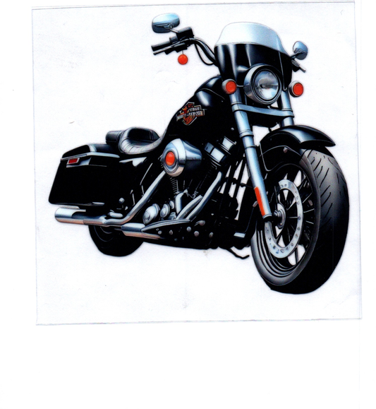 HD Black Bike Right Decal 14