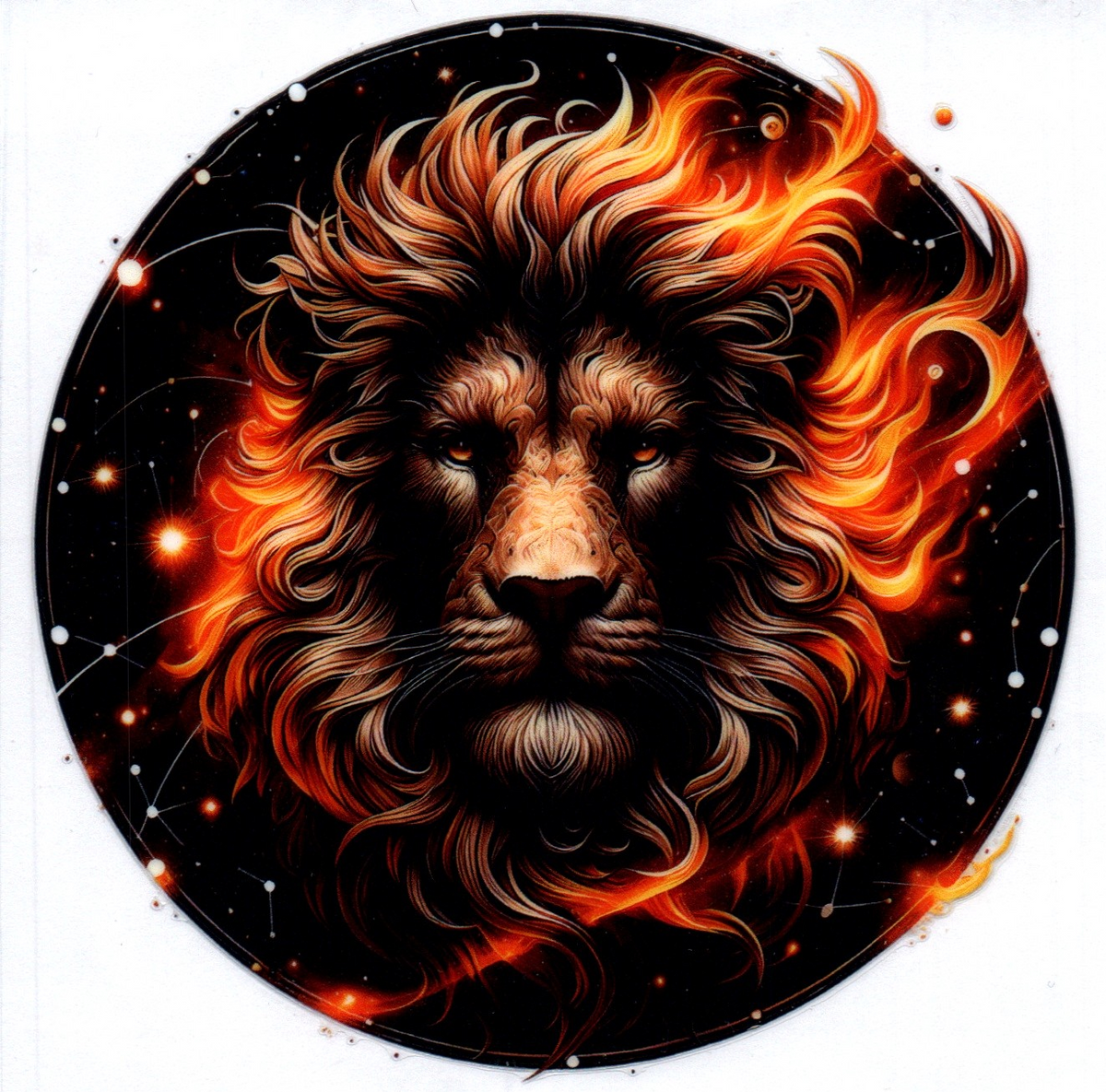 Leo Zodiac Single Decal 1