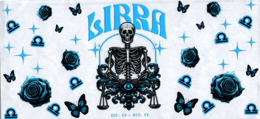 16oz Zodiac Skull Libra 15