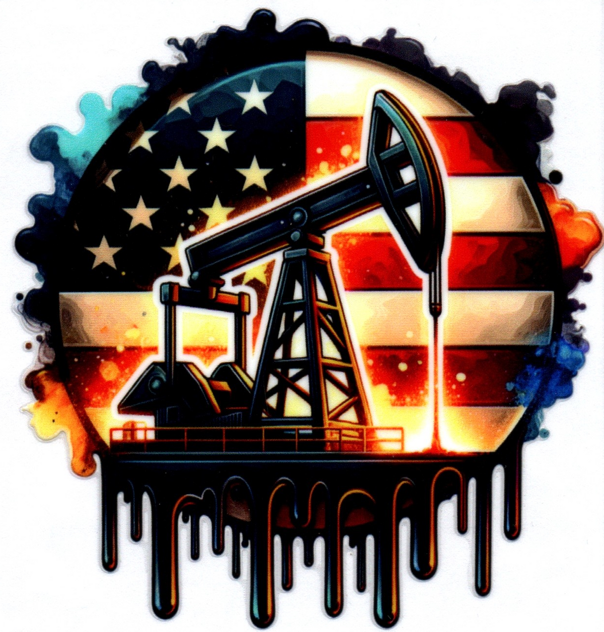 Oil Drill Single Decal 151
