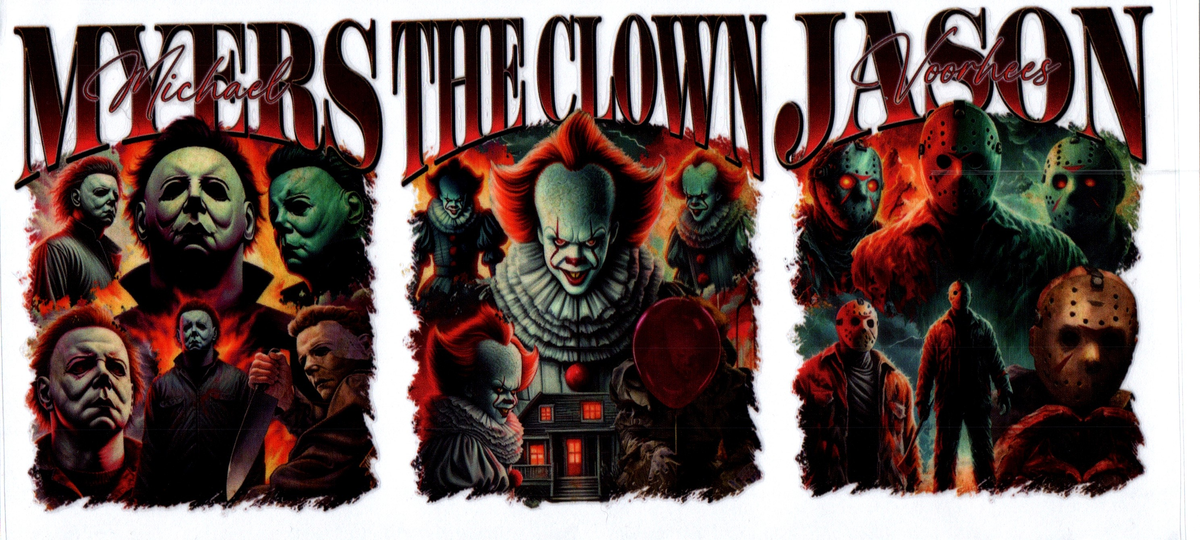 Myers, The Clown, Jason Horror 15