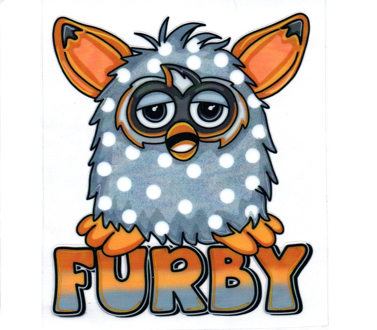 polka dot furby DECALS 152