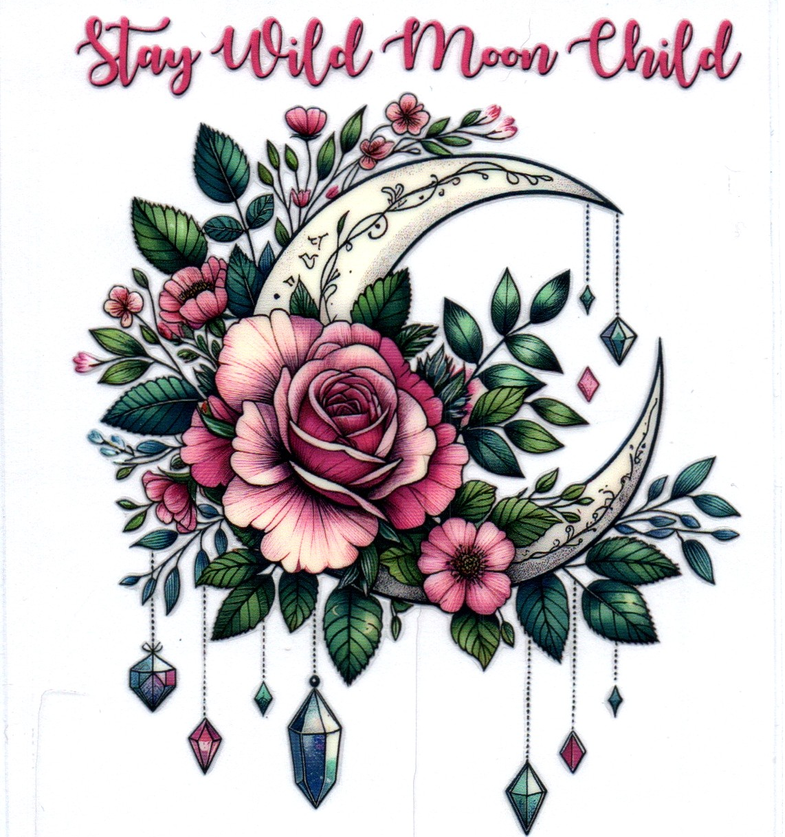 Stay wild moon child 15 Single Decal