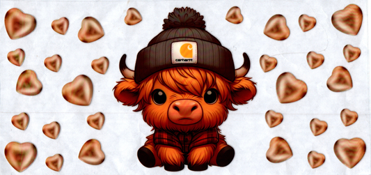 16 oz Brown Cow in flannel shirt 153