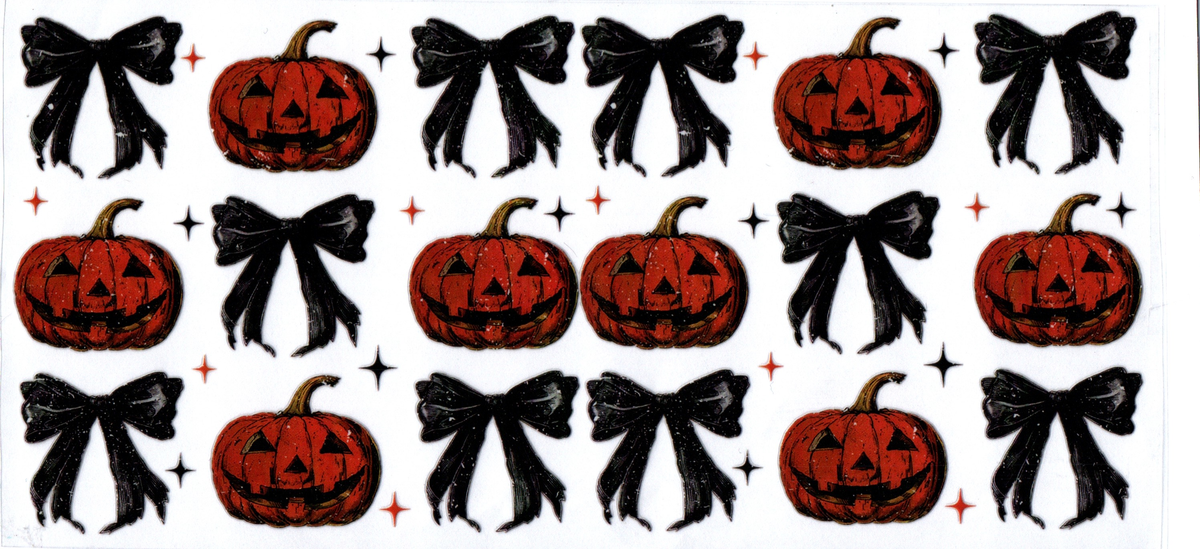 Pumpkin and Bows 16oz