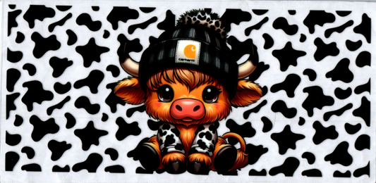 16 oz Brown Cow in jacket black spots around 154