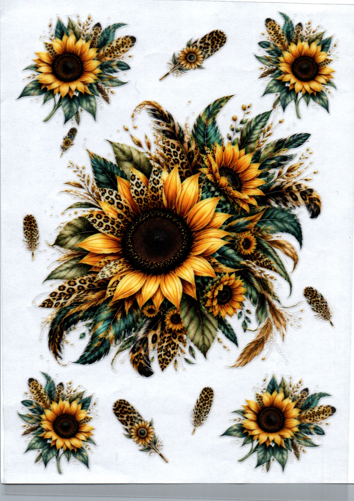 Sunflower Leopard print A5