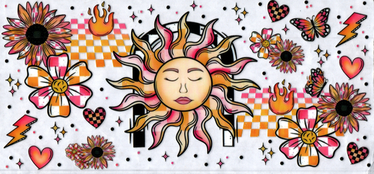 16oz Sun Checkered Flowers 156