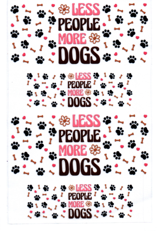 Less people more dogs Key Chain Wrap Double 156
