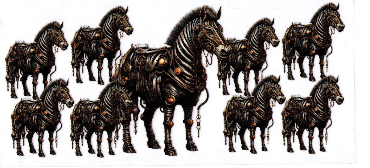 16 oz steampunk zebras mech 1