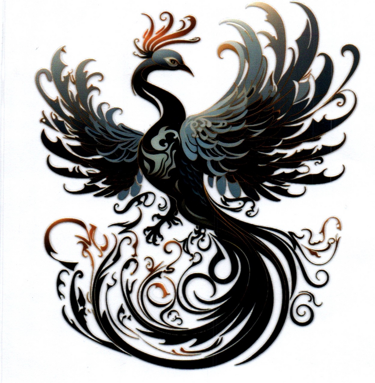 Black Phoenix 1 Single Decal
