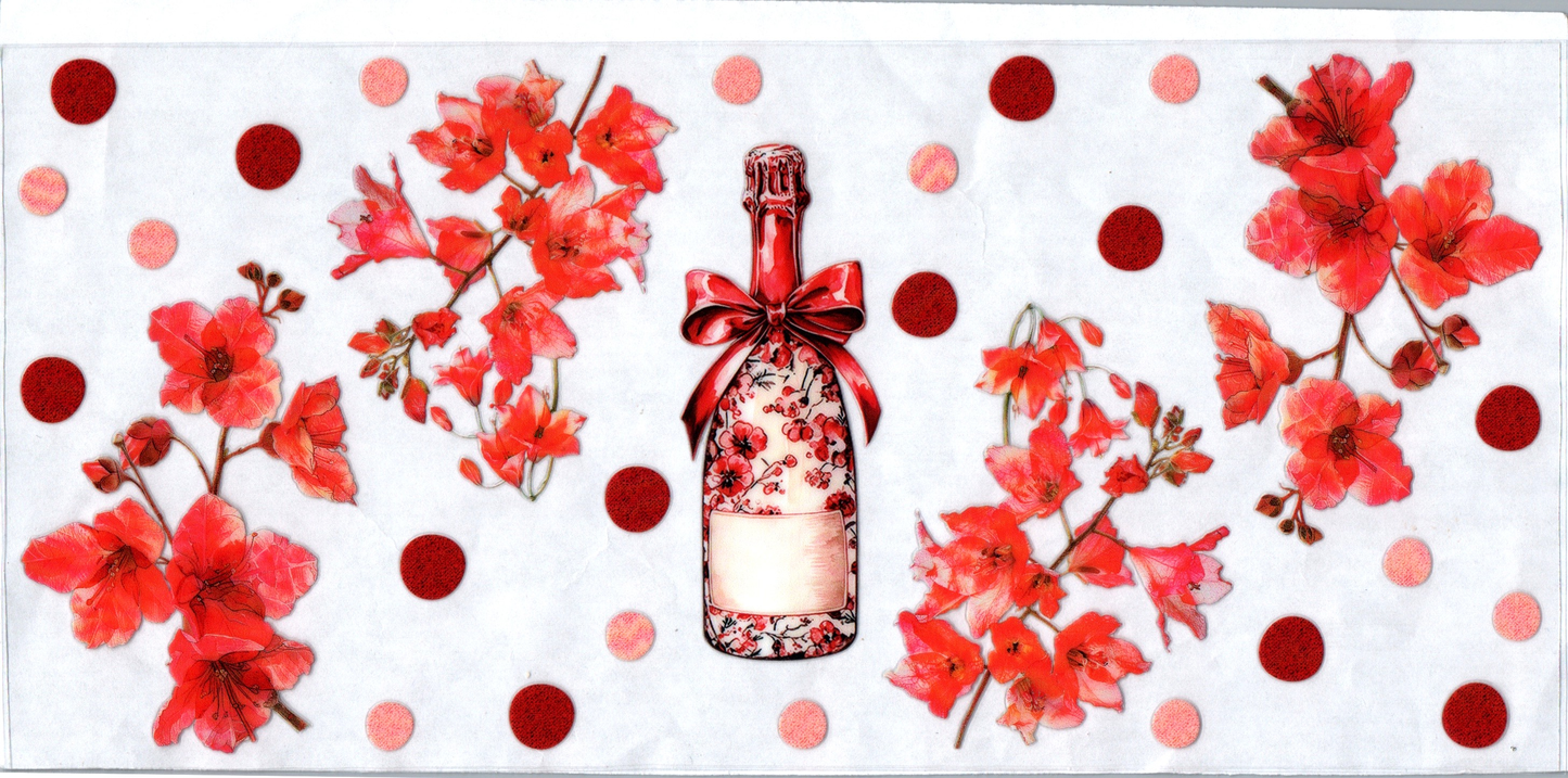 16 oz Champaign Bottle Pink Alcohol 16