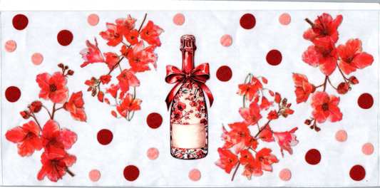 16 oz Champaign Bottle Pink Alcohol 16