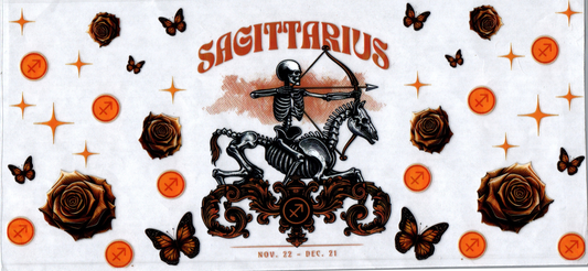 16oz Zodiac Skull Sagittarius 16