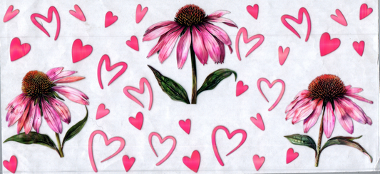 16oz Flowers w/ Hearts 161