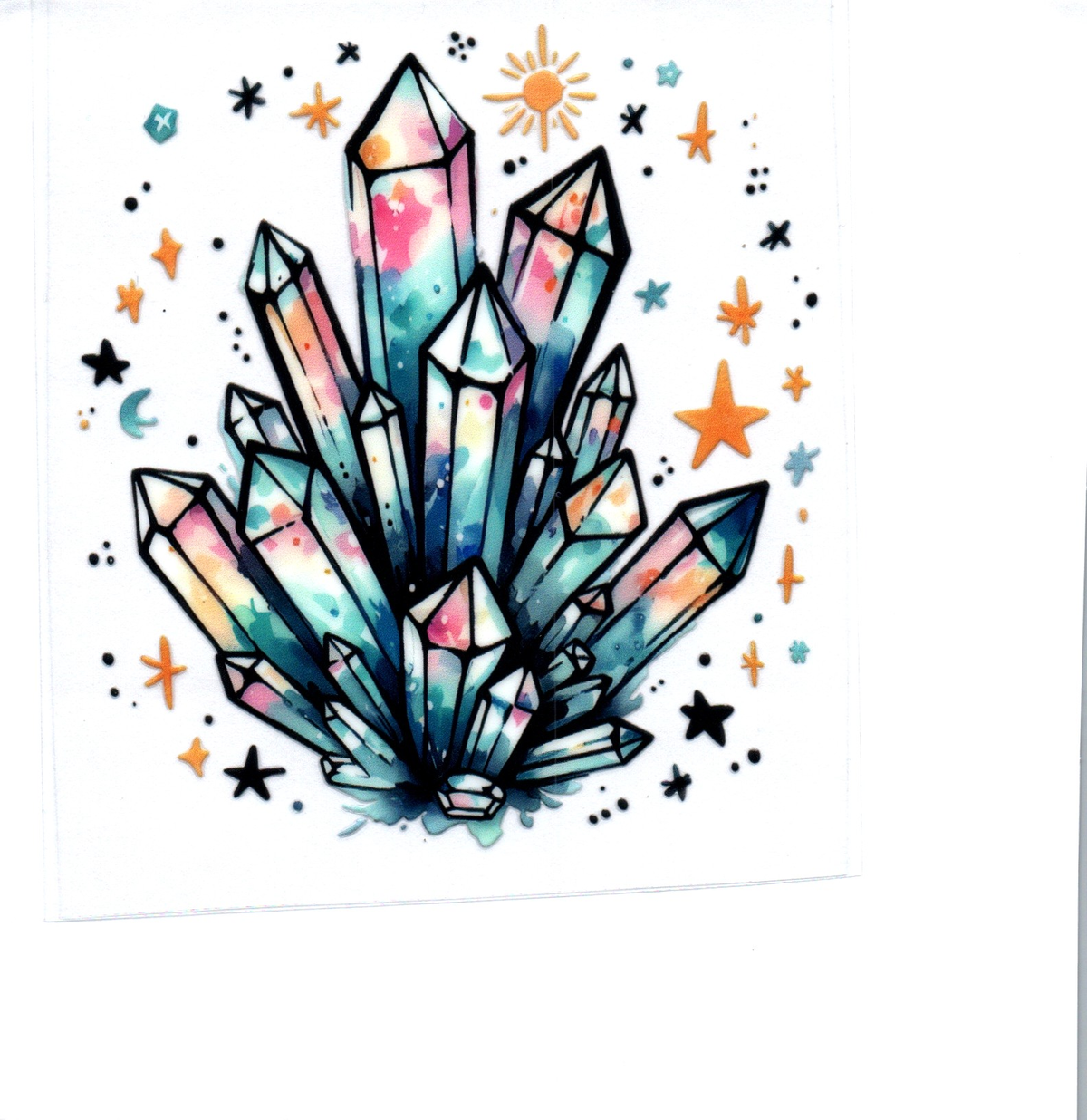 several crystals Single Decal 161