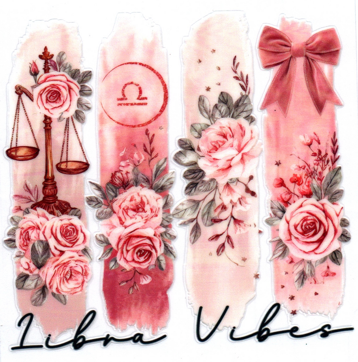 Libra Brush strokes Zodiac Single Decal 16