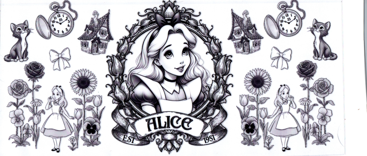 Movie - Alice B/W 16- 16oz wrap