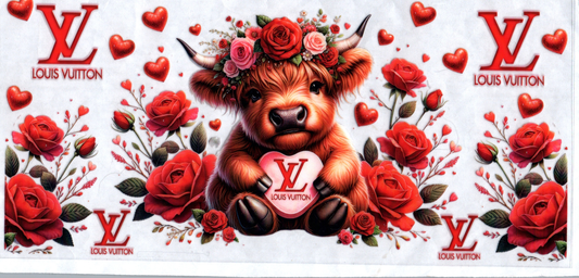 16 oz VL  red flower cow 165