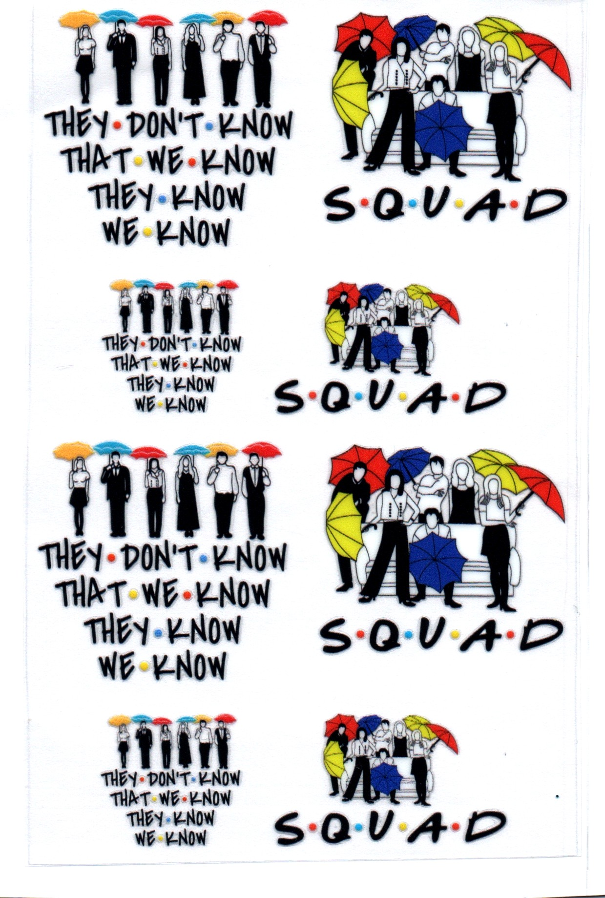 Squad Friends 3 Key Chain Wrap Single 169