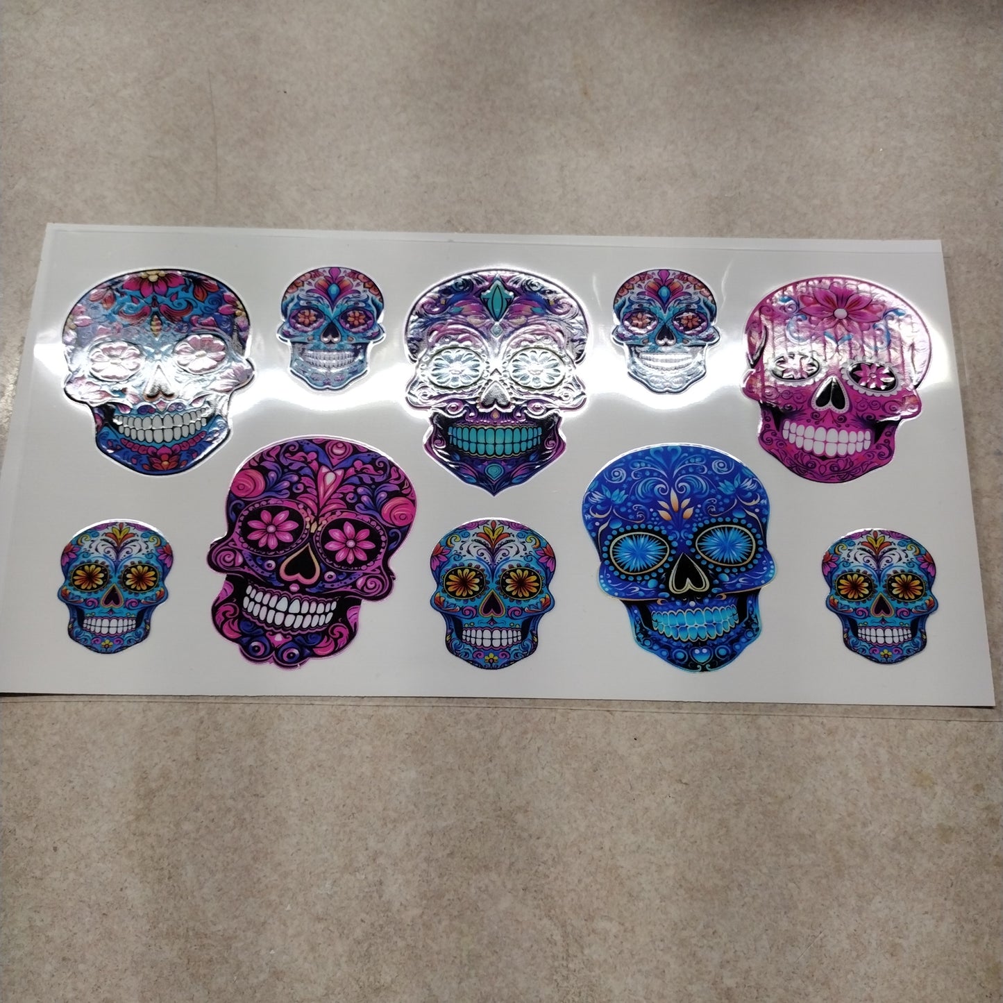 Sugar Skull UV DTF