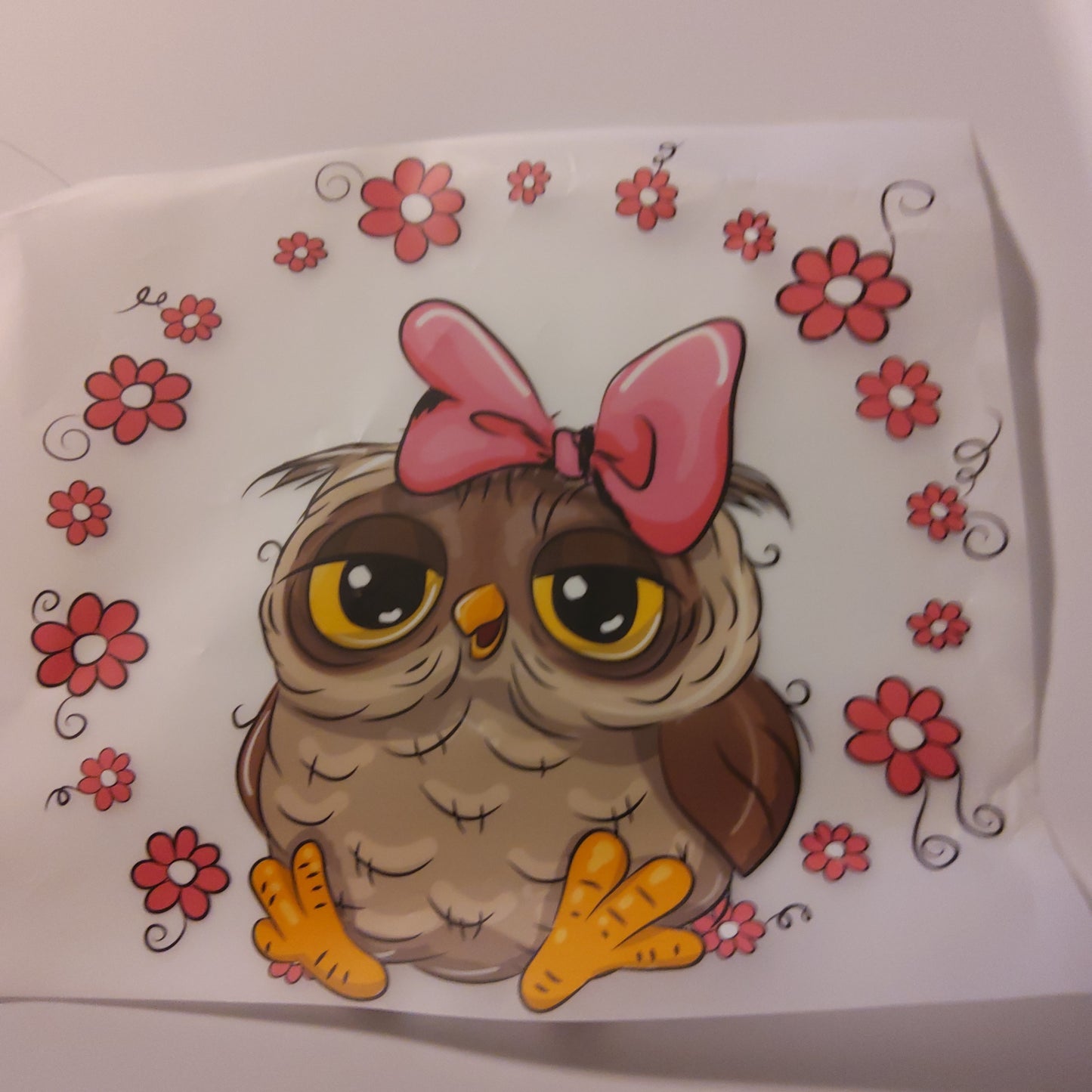 OWL W/ FLOWERS