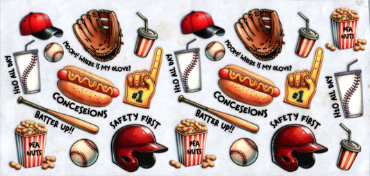 16 oz Baseball snacks and gear 17