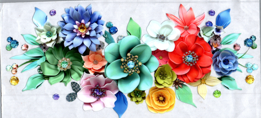 16oz Multi Flowers with different colors 171