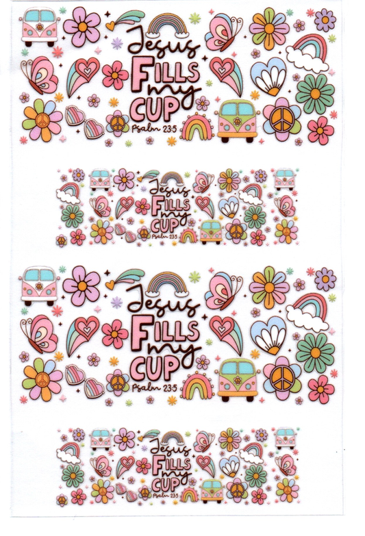 Jesus fills my cup 1 Stanley Key Chain Wrap Double 172