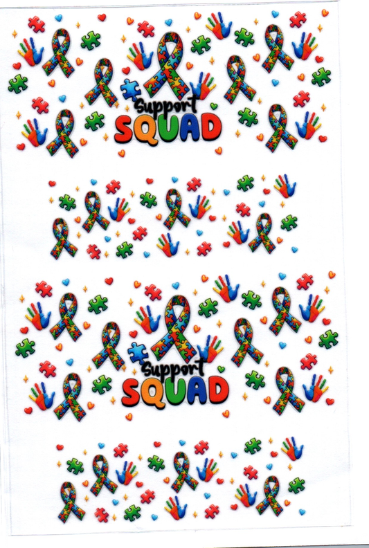 Autism Support Squad Stanley Key Chain Wrap Double 173