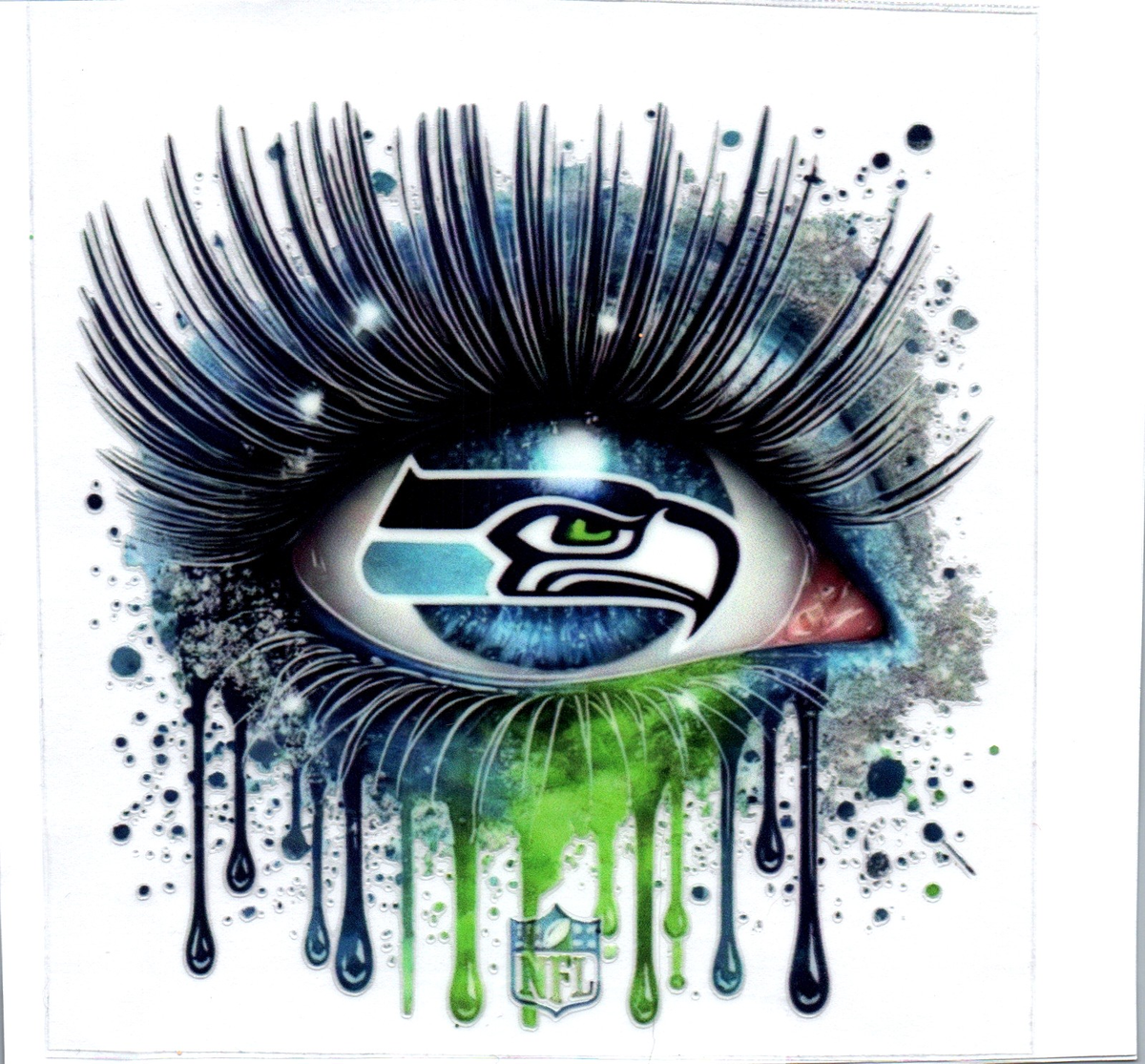 seahawks eyeball Single Decal football 17