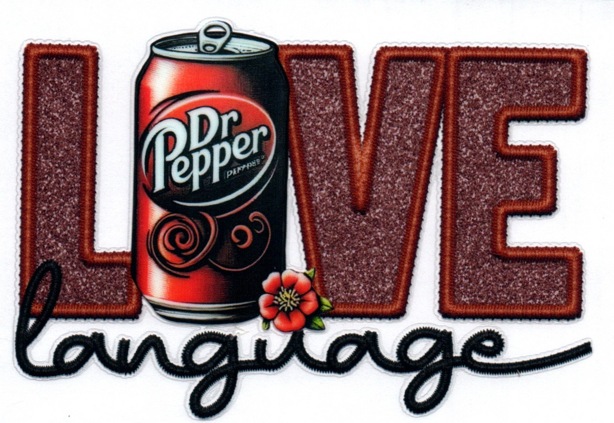 Love language Dr. Pepper Logo 17 Single Decal