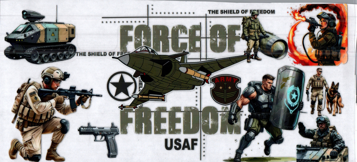 16 oz Military Force of Freedom USAF 12