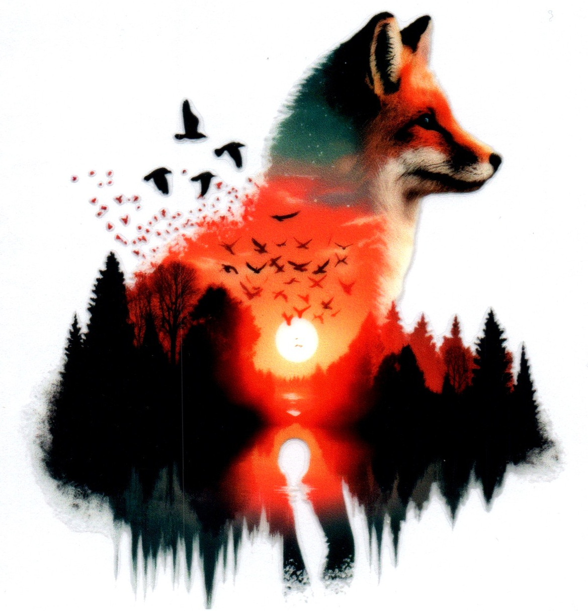Double Exposed Fox 17