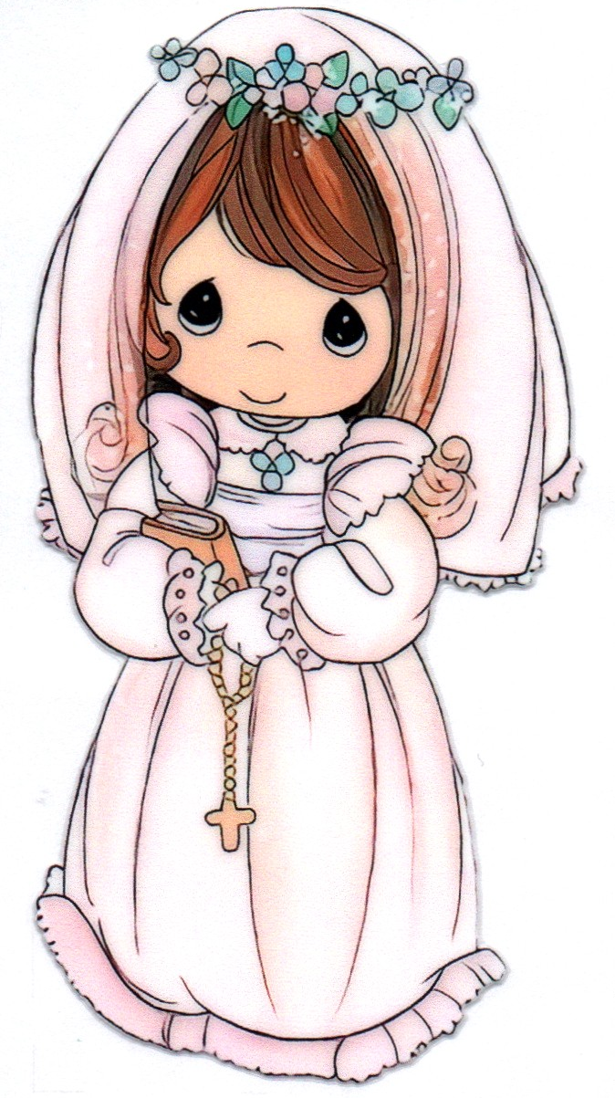 Bride w/rosary Precious Moments 17 Single Decal