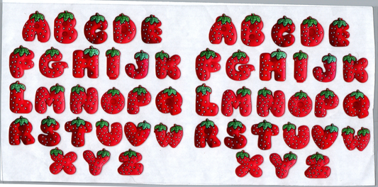 16 oz Strawberry Letters 18