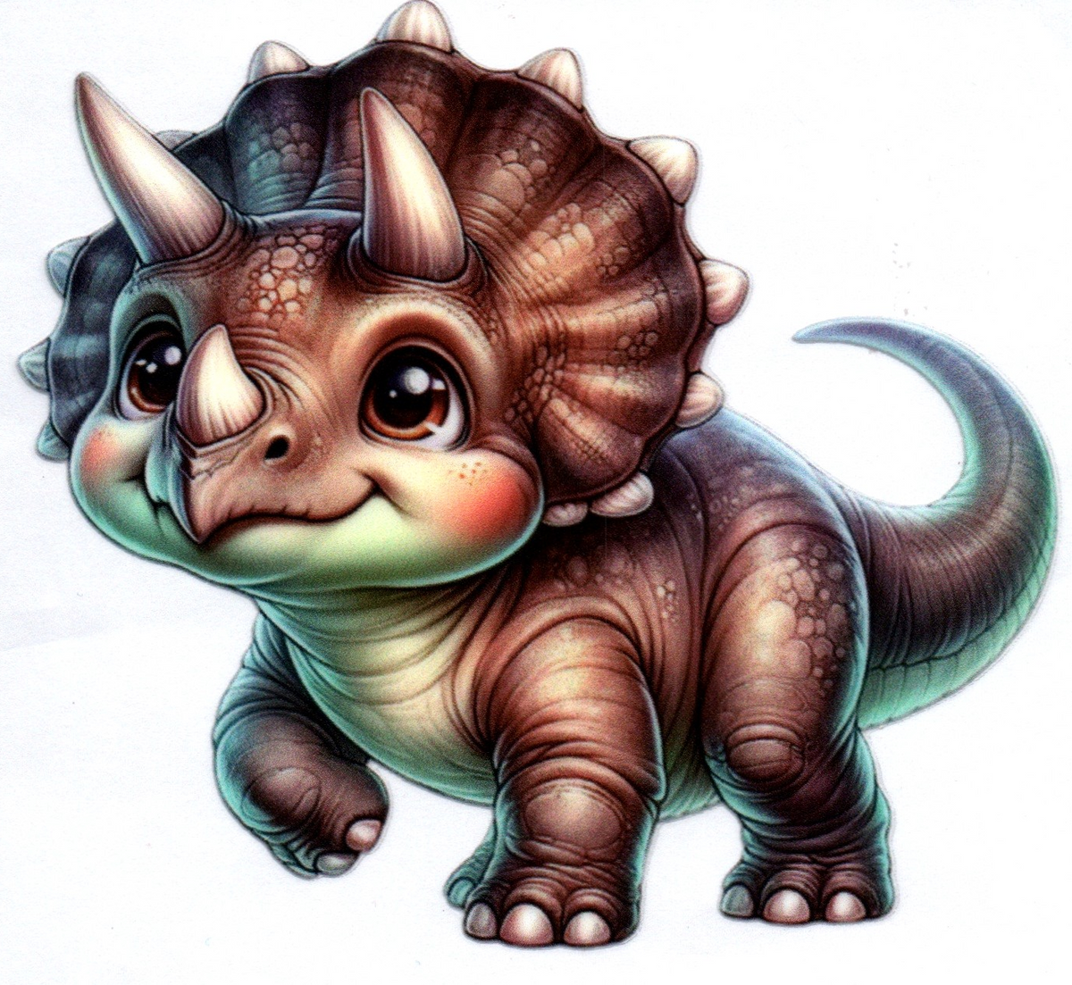 Baby Triceratops Single Decal 18