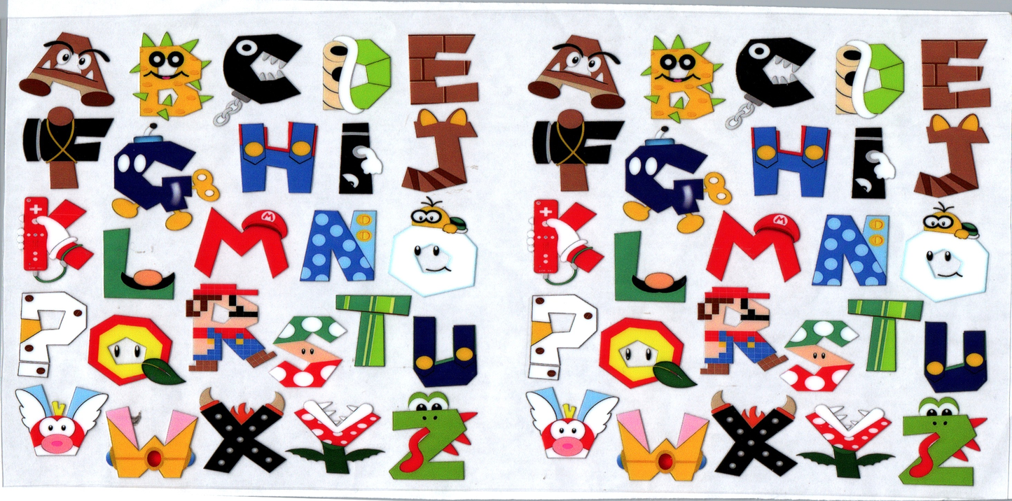 16 oz Mario Letters 19