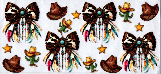 16oz Western Bows & Hats 19