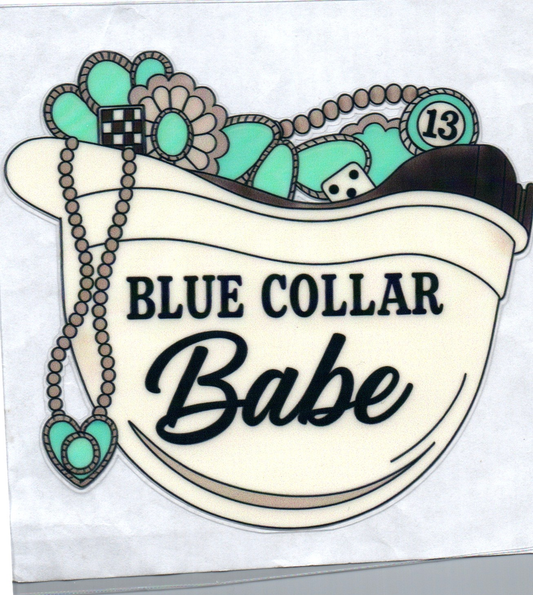 Blue Collar Babe Decal 19
