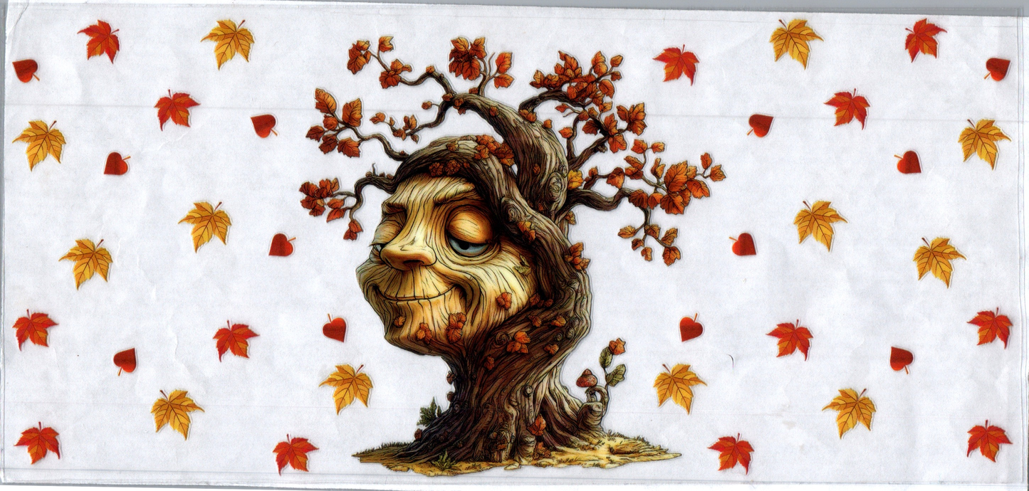 16oz Tree w/Falling Leaves 193
