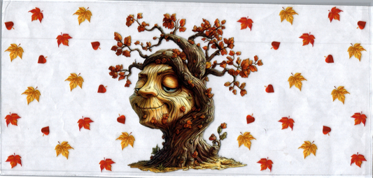 16oz Tree w/Falling Leaves 193