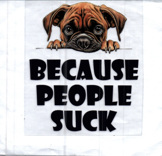 Because People Suck Decal